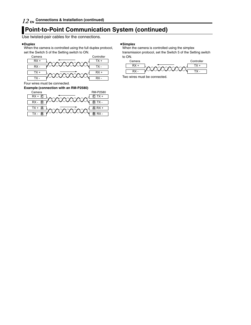 Point-to-point communication system (continued) | JVC LWT0254-001B-H User Manual | Page 12 / 44