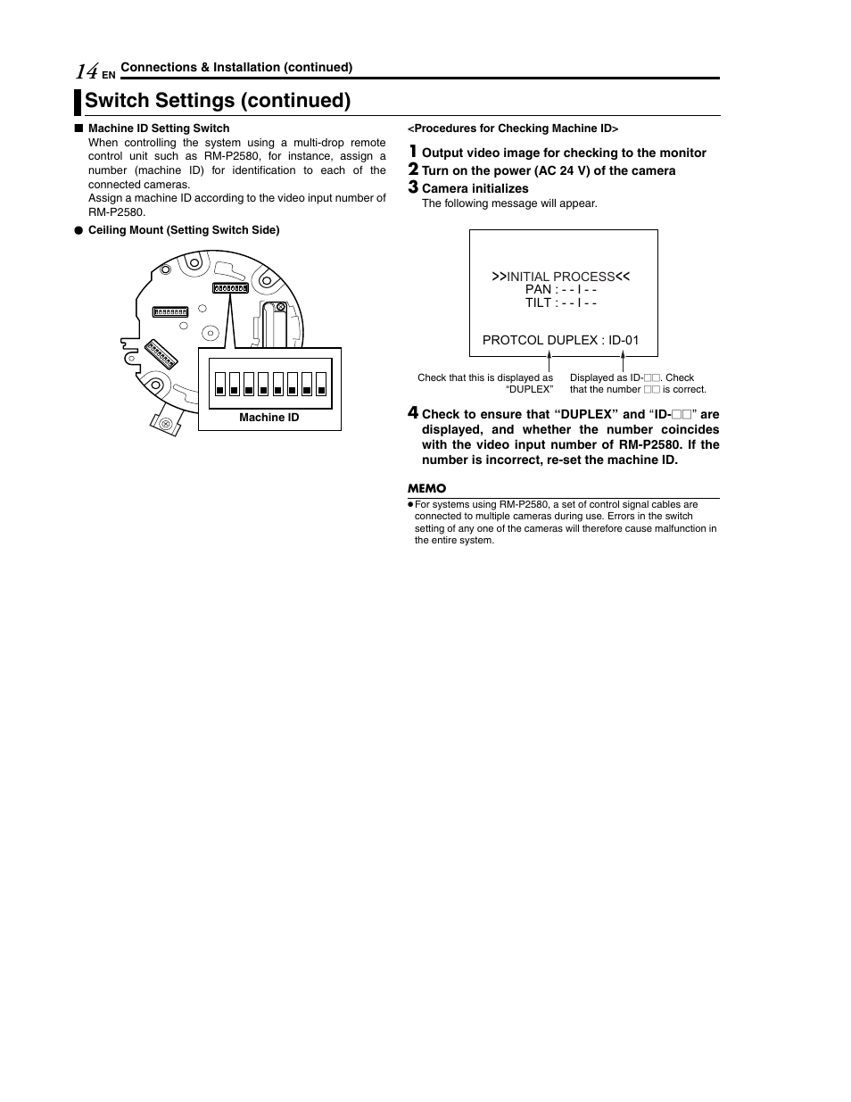 Switch settings (continued) | JVC LWT0254-001B-H User Manual | Page 14 / 44