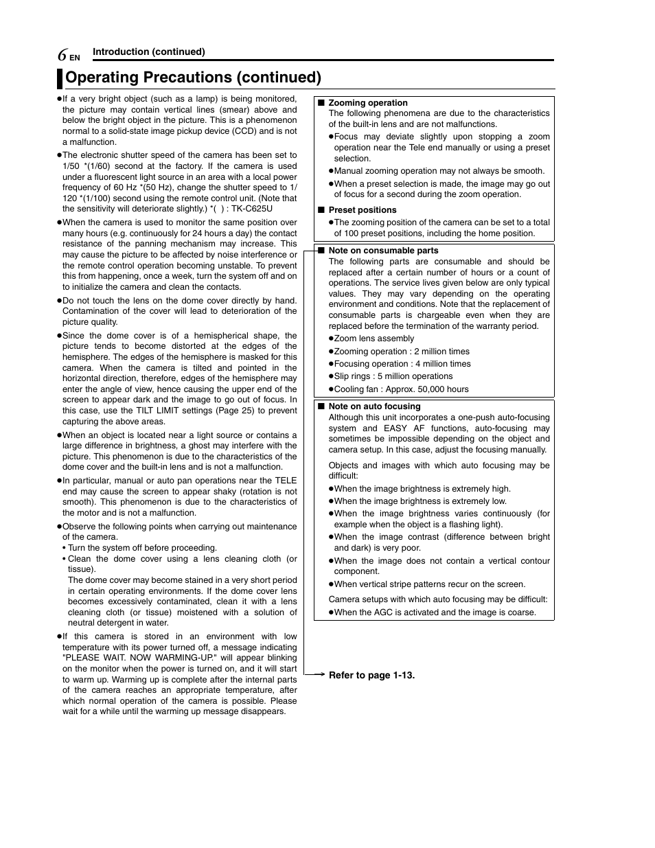 Operating precautions (continued) | JVC LWT0254-001B-H User Manual | Page 6 / 44