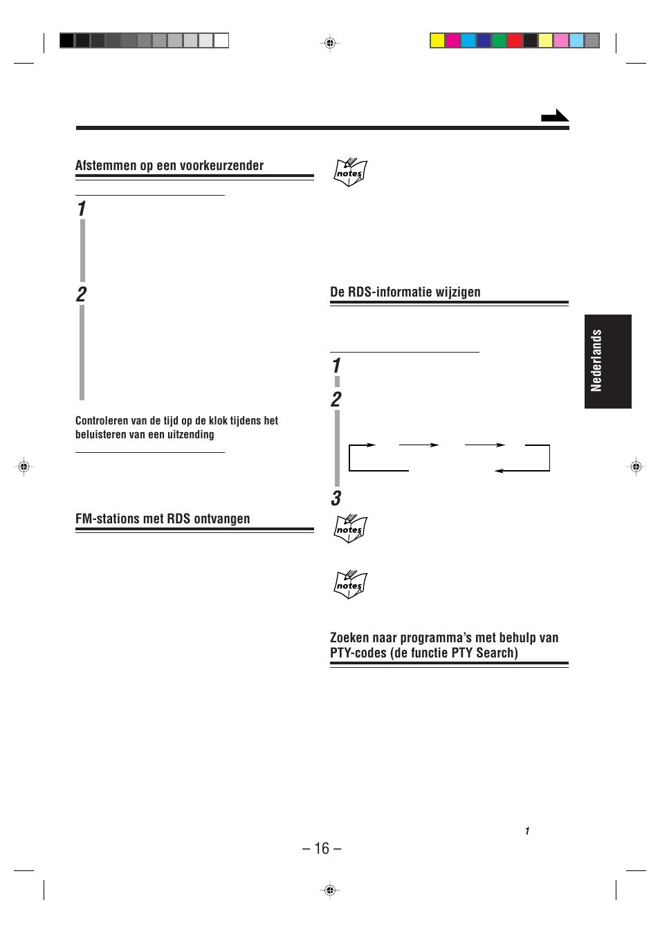 Nederlands, De rds-informatie wijzigen, Afstemmen op een voorkeurzender | Fm-stations met rds ontvangen | JVC UX-A52R User Manual | Page 21 / 48