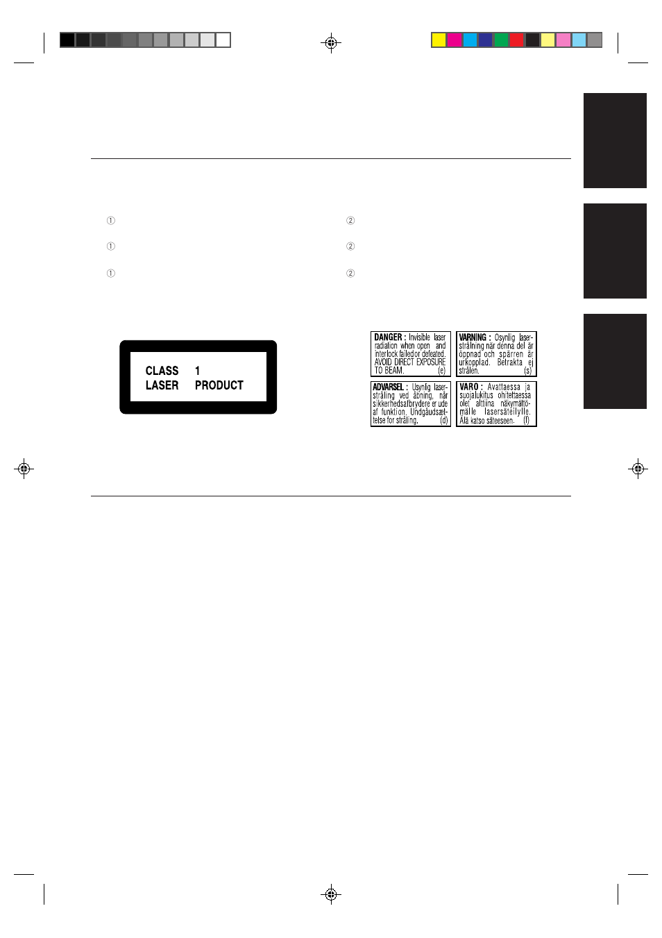 Deutsch français nederlands | JVC UX-A52R User Manual | Page 5 / 48