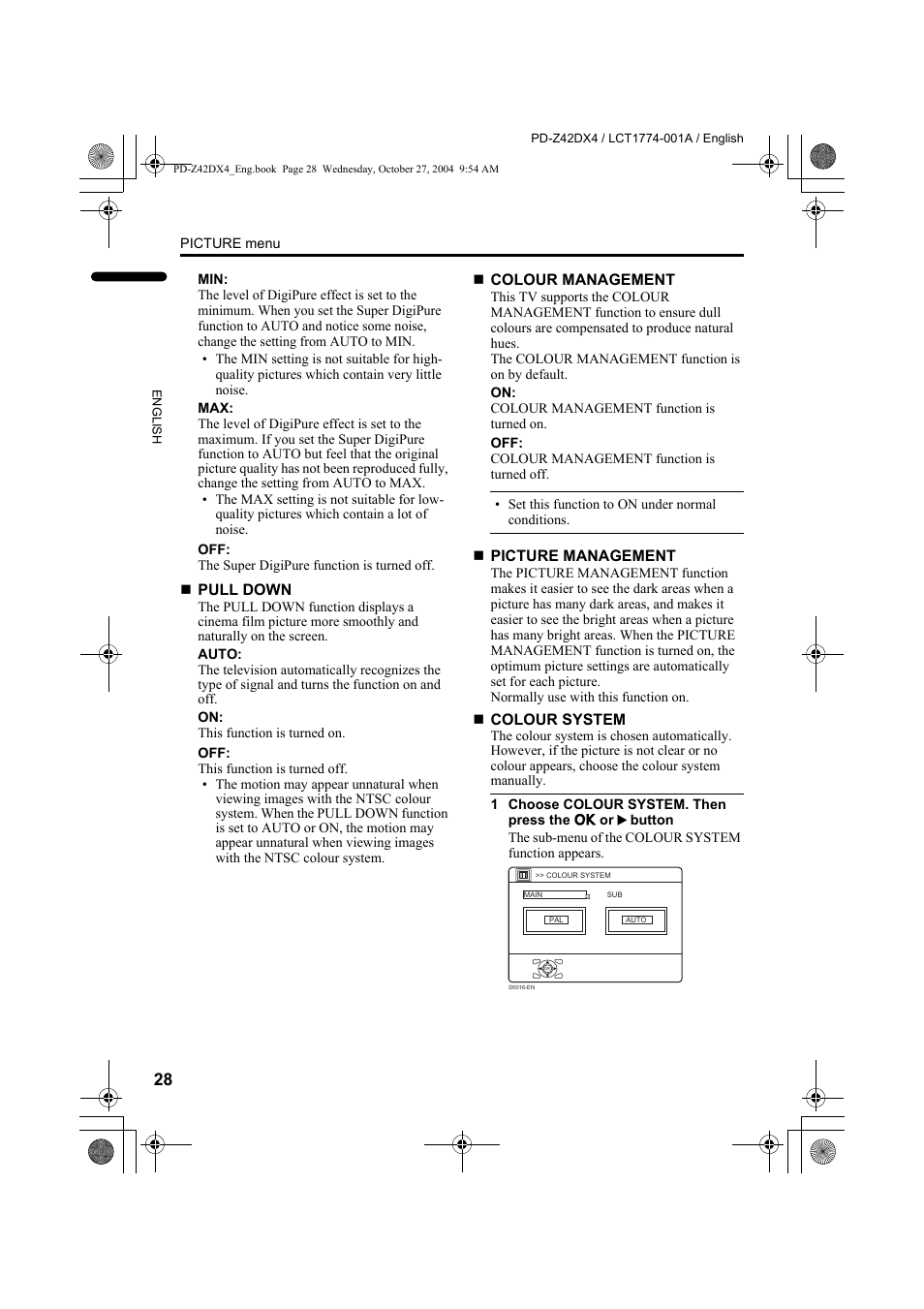 JVC PD-Z42DX4 User Manual | Page 29 / 54