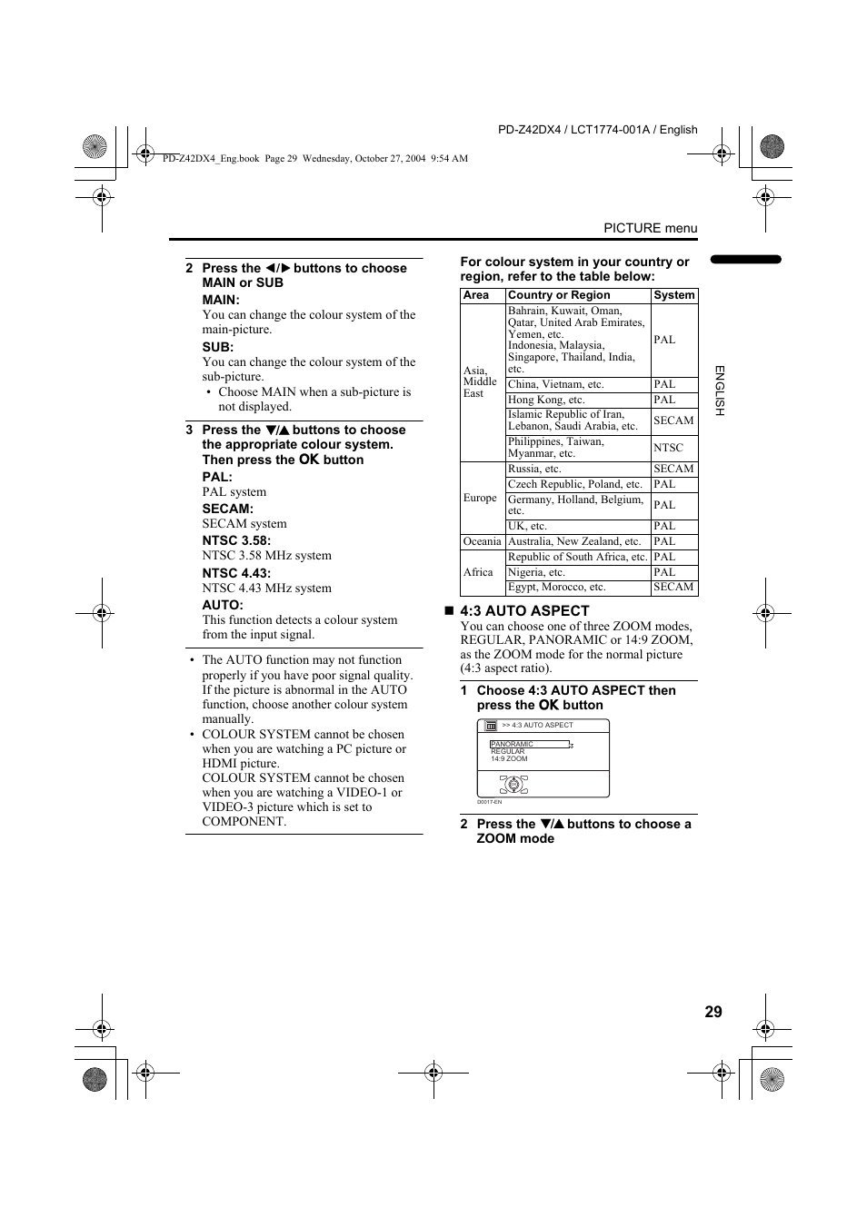 JVC PD-Z42DX4 User Manual | Page 30 / 54