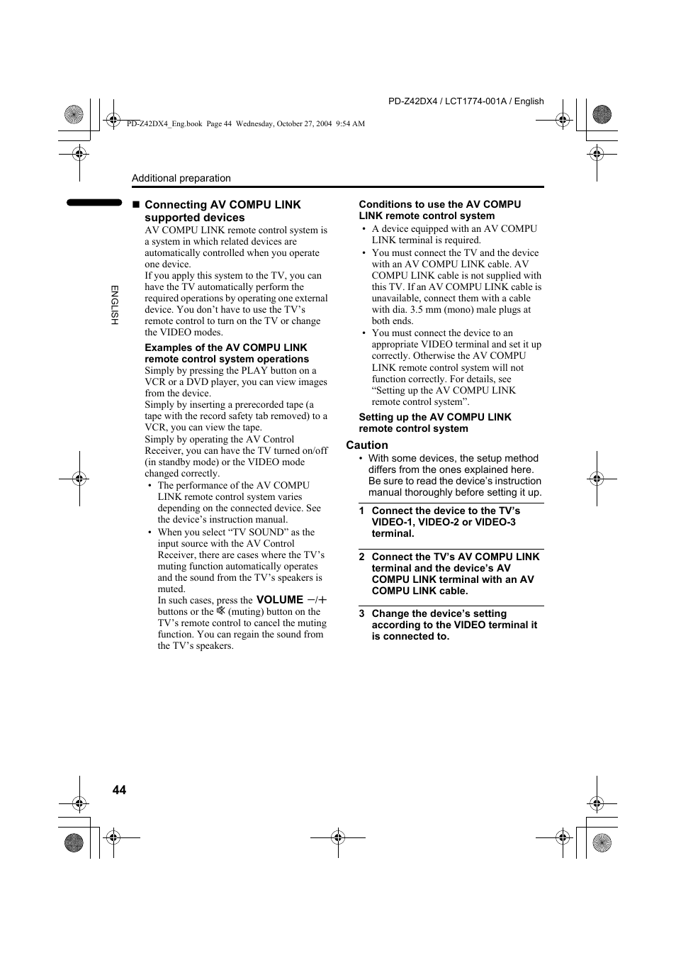 JVC PD-Z42DX4 User Manual | Page 45 / 54