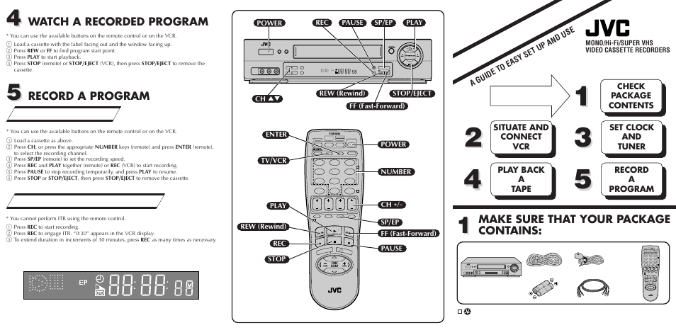 JVC HR-DD750U User Manual | 2 pages