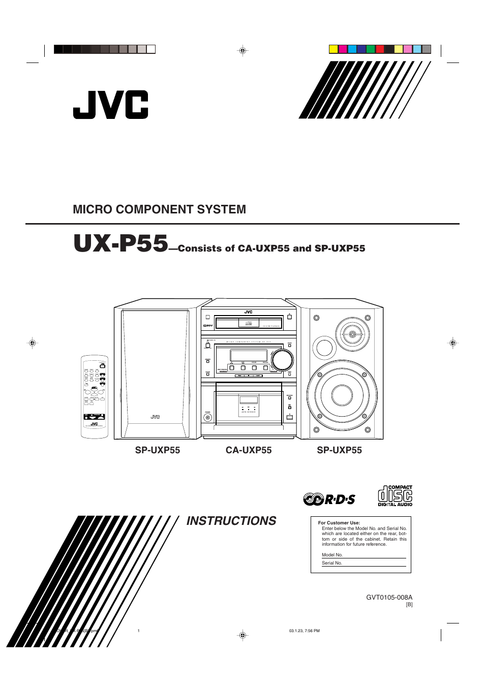 JVC CA-UXP55 User Manual | 28 pages