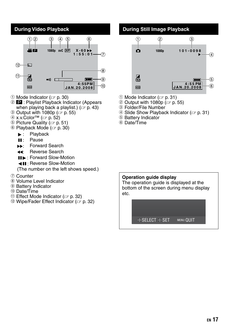 JVC Everio GZ-HD40 User Manual | Page 17 / 72