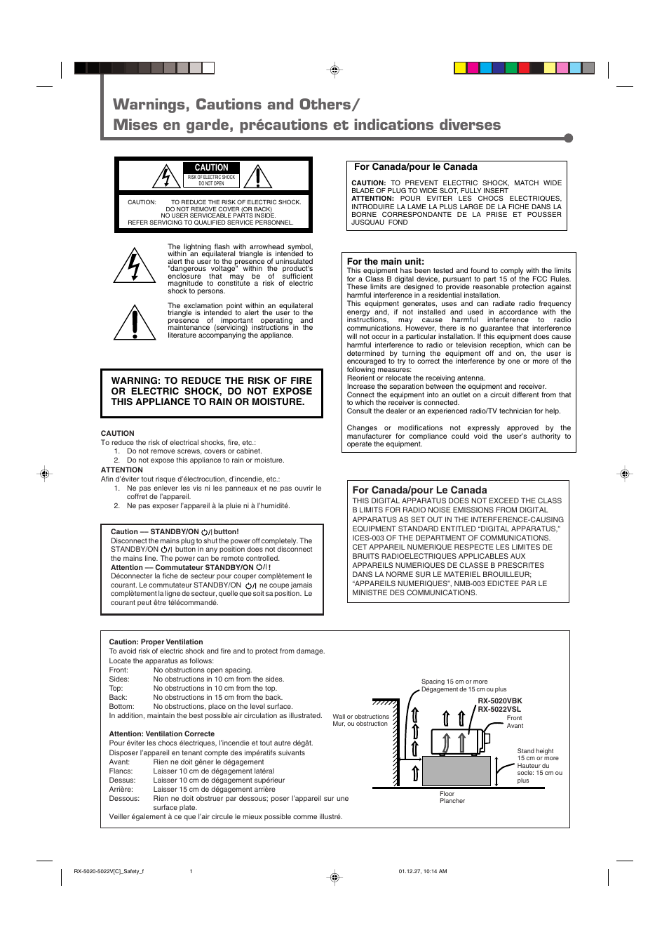 For canada/pour le canada | JVC RX-5022VSL User Manual | Page 39 / 72
