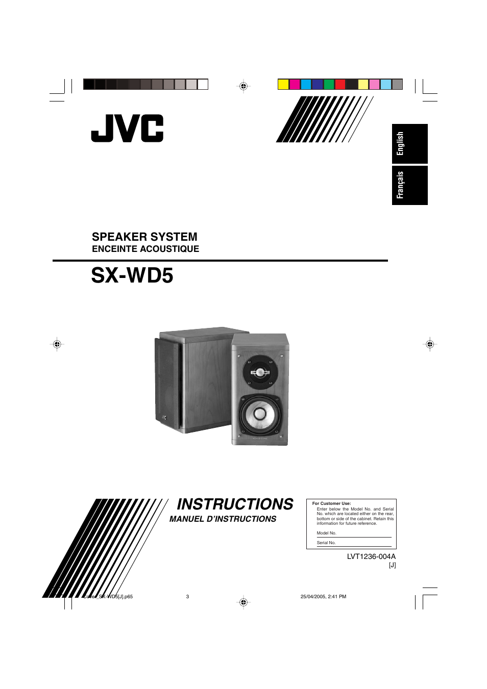 JVC SX-WD5 User Manual | 10 pages