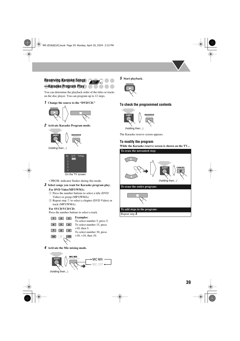 JVC CA-MXJD8 User Manual | Page 106 / 186