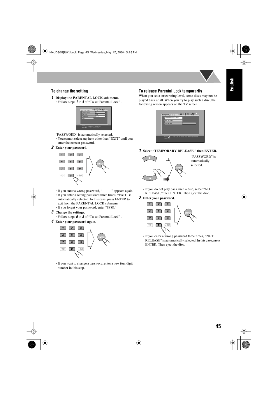 English | JVC CA-MXJD8 User Manual | Page 175 / 186