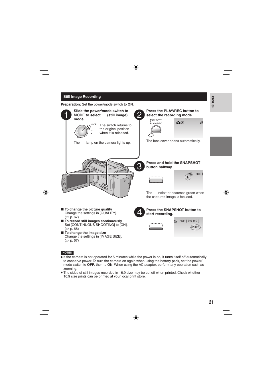 JVC Everio GZ-HD6 User Manual | Page 21 / 84
