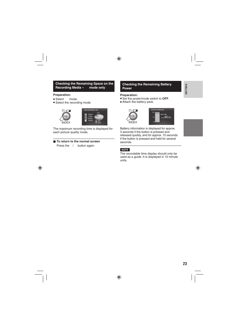 JVC Everio GZ-HD6 User Manual | Page 23 / 84