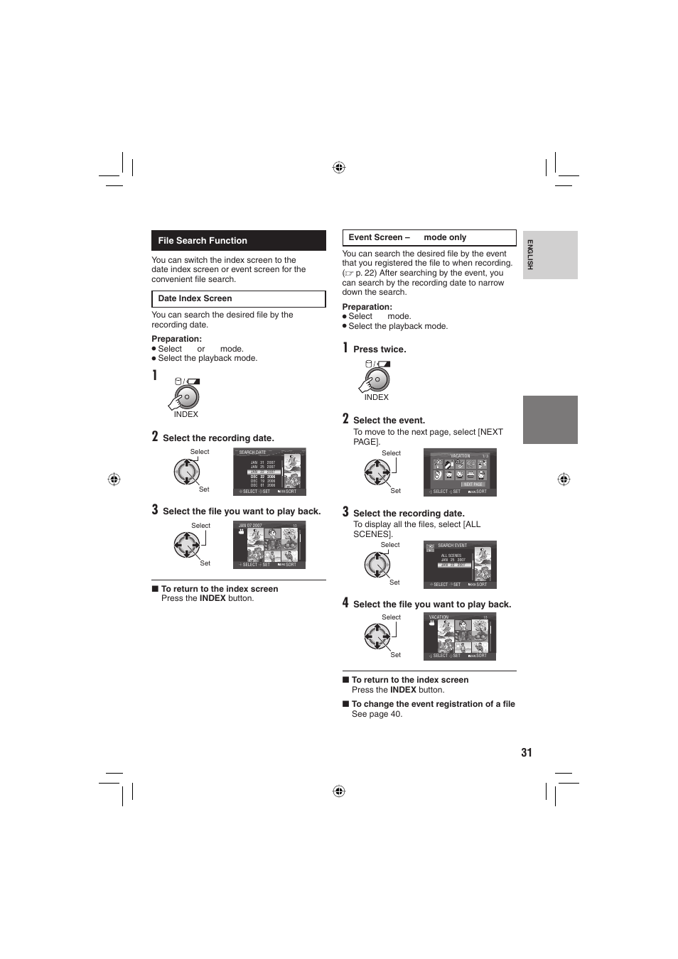 JVC Everio GZ-HD6 User Manual | Page 31 / 84