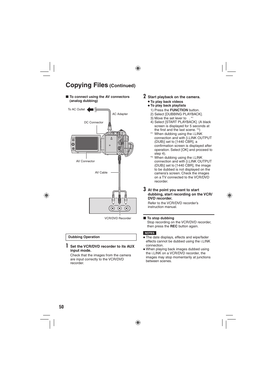 Copying files | JVC Everio GZ-HD6 User Manual | Page 50 / 84