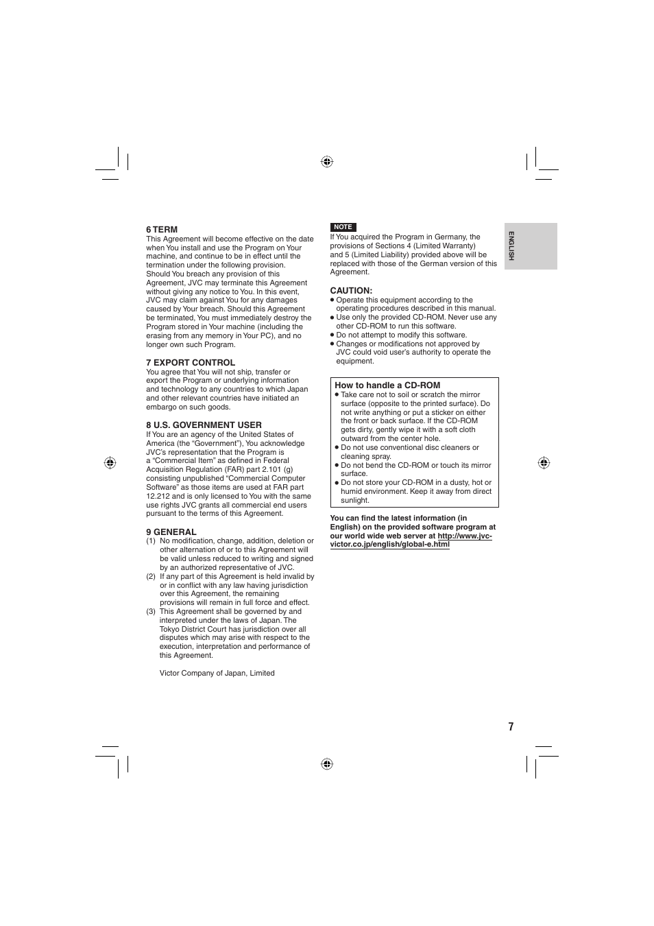 JVC Everio GZ-HD6 User Manual | Page 7 / 84