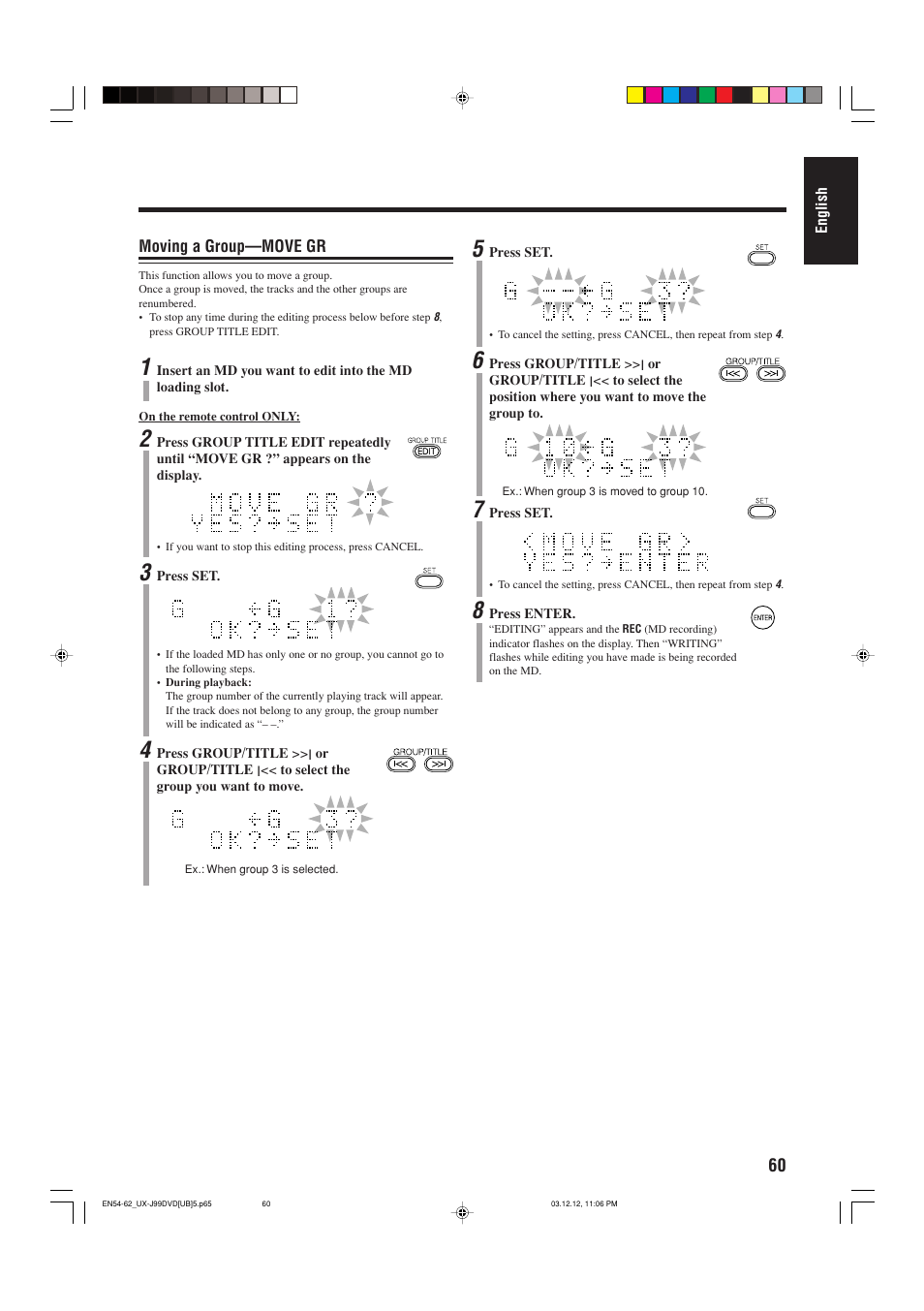 JVC UX-J99DVD User Manual | Page 63 / 96