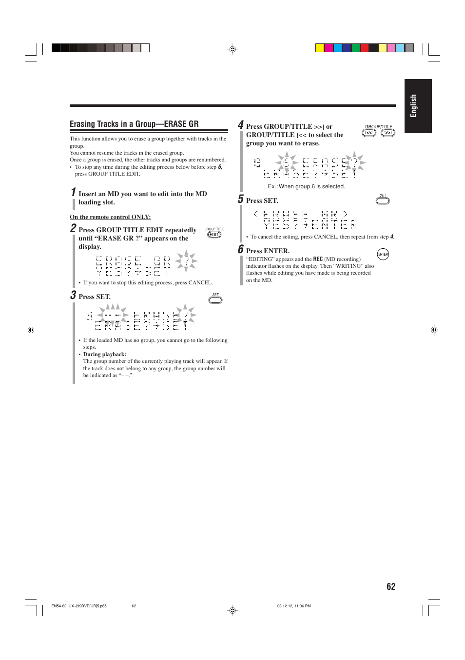 JVC UX-J99DVD User Manual | Page 65 / 96