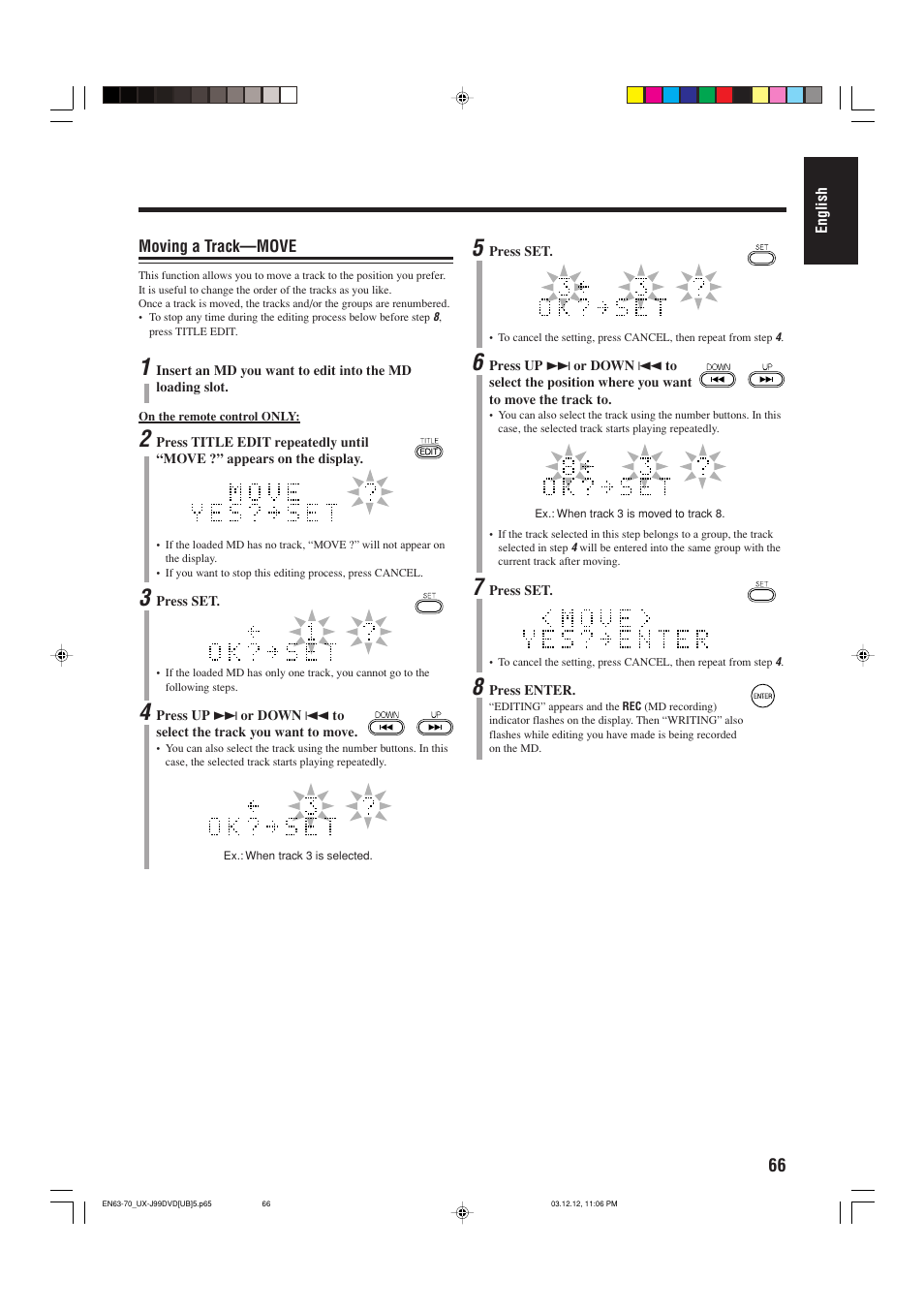 JVC UX-J99DVD User Manual | Page 69 / 96