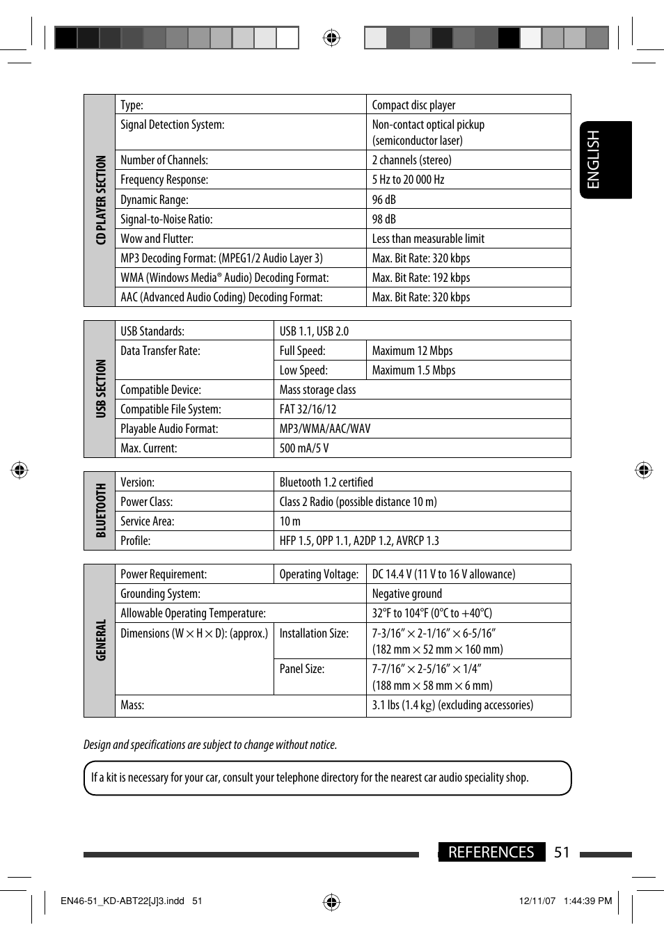 English 51 references | JVC KD-ABT22 User Manual | Page 51 / 153