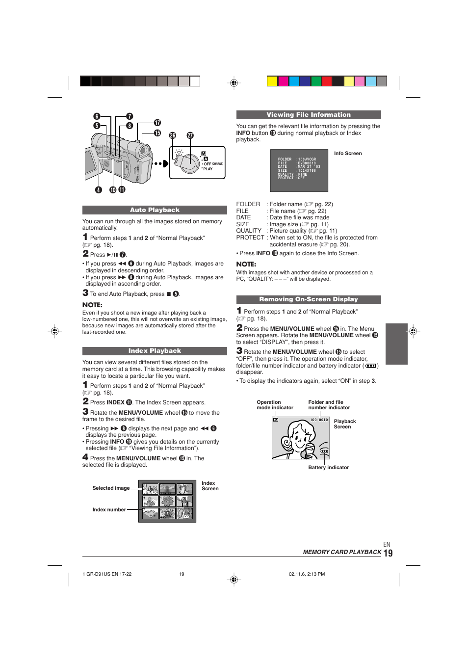 JVC GR-D91 User Manual | Page 19 / 56