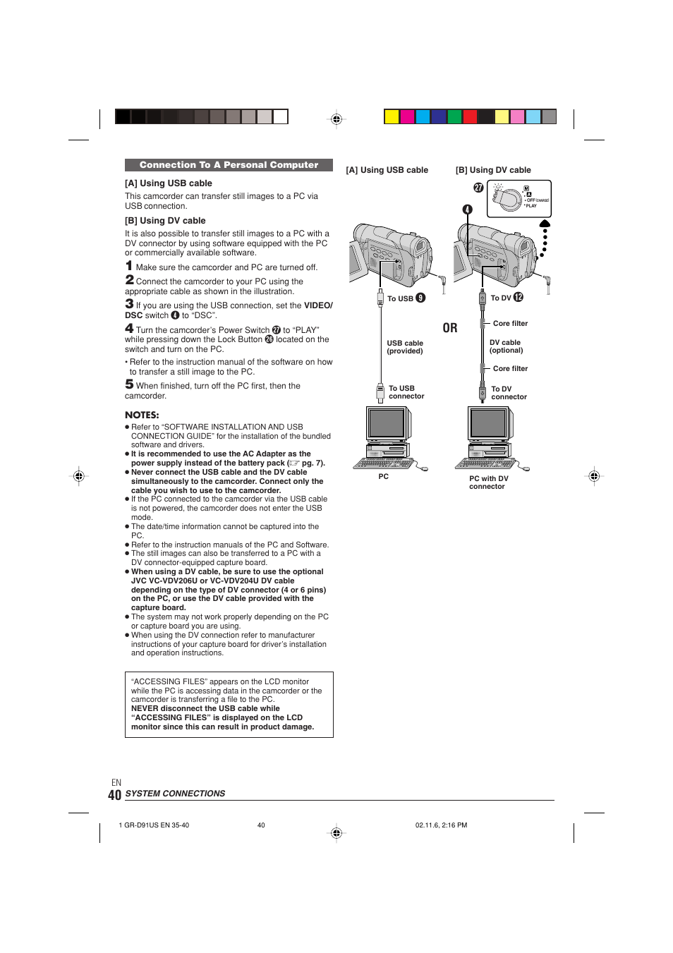 JVC GR-D91 User Manual | Page 40 / 56