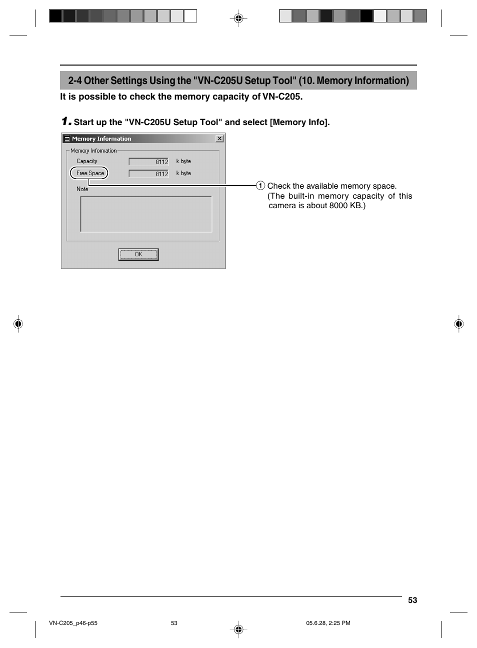 Memory information | JVC VN-C205 User Manual | Page 53 / 90