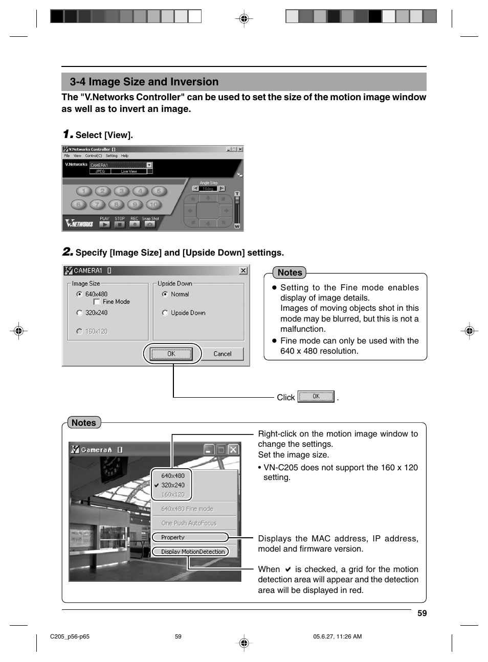 4 image size and inversion | JVC VN-C205 User Manual | Page 59 / 90