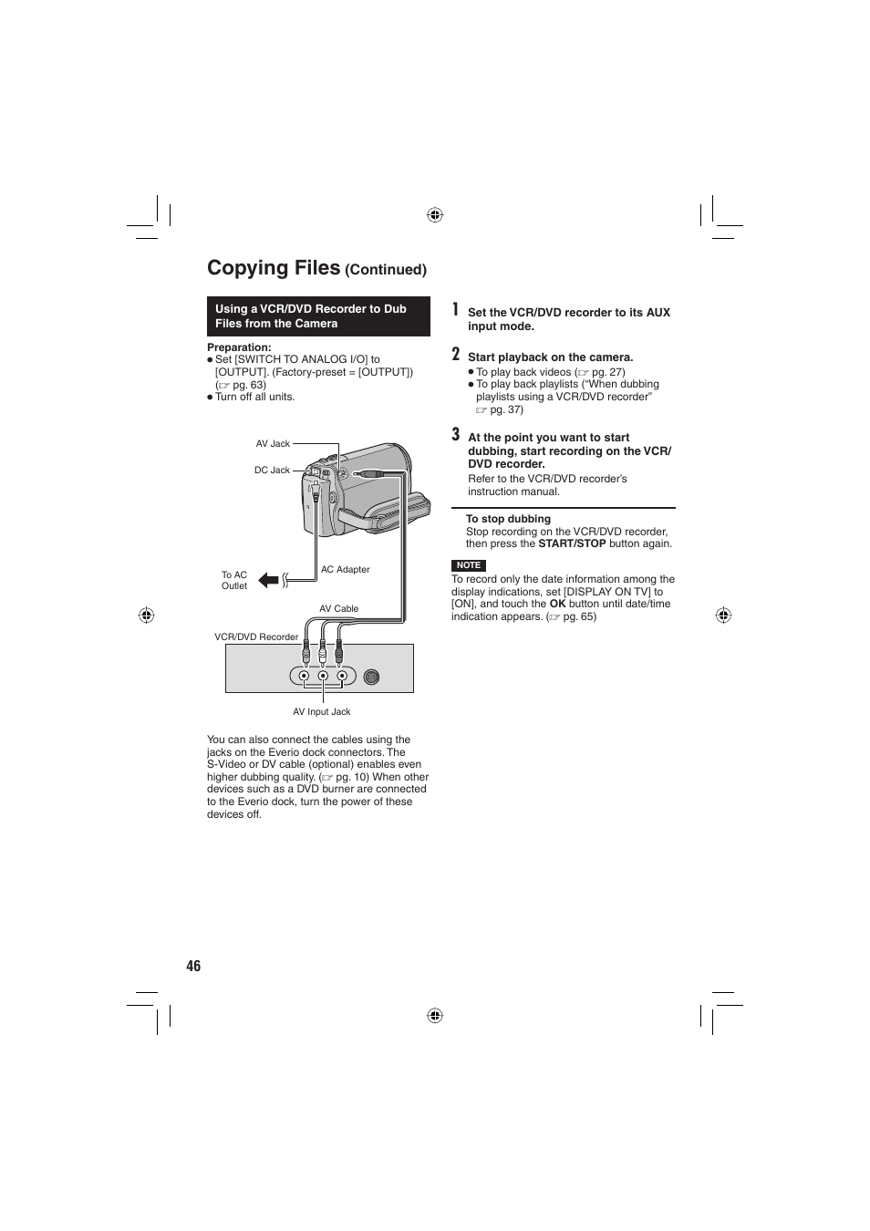 Copying files | JVC Everio GZ-MG465 User Manual | Page 122 / 228