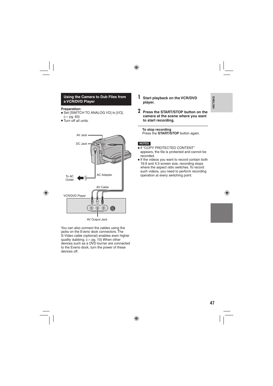 JVC Everio GZ-MG465 User Manual | Page 47 / 228