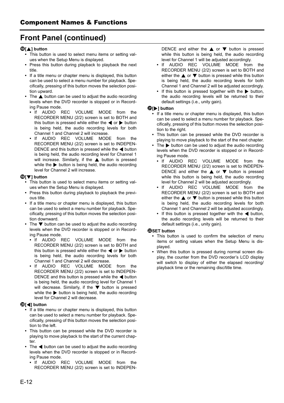 Front panel (continued) | JVC BD-X201MS User Manual | Page 12 / 498