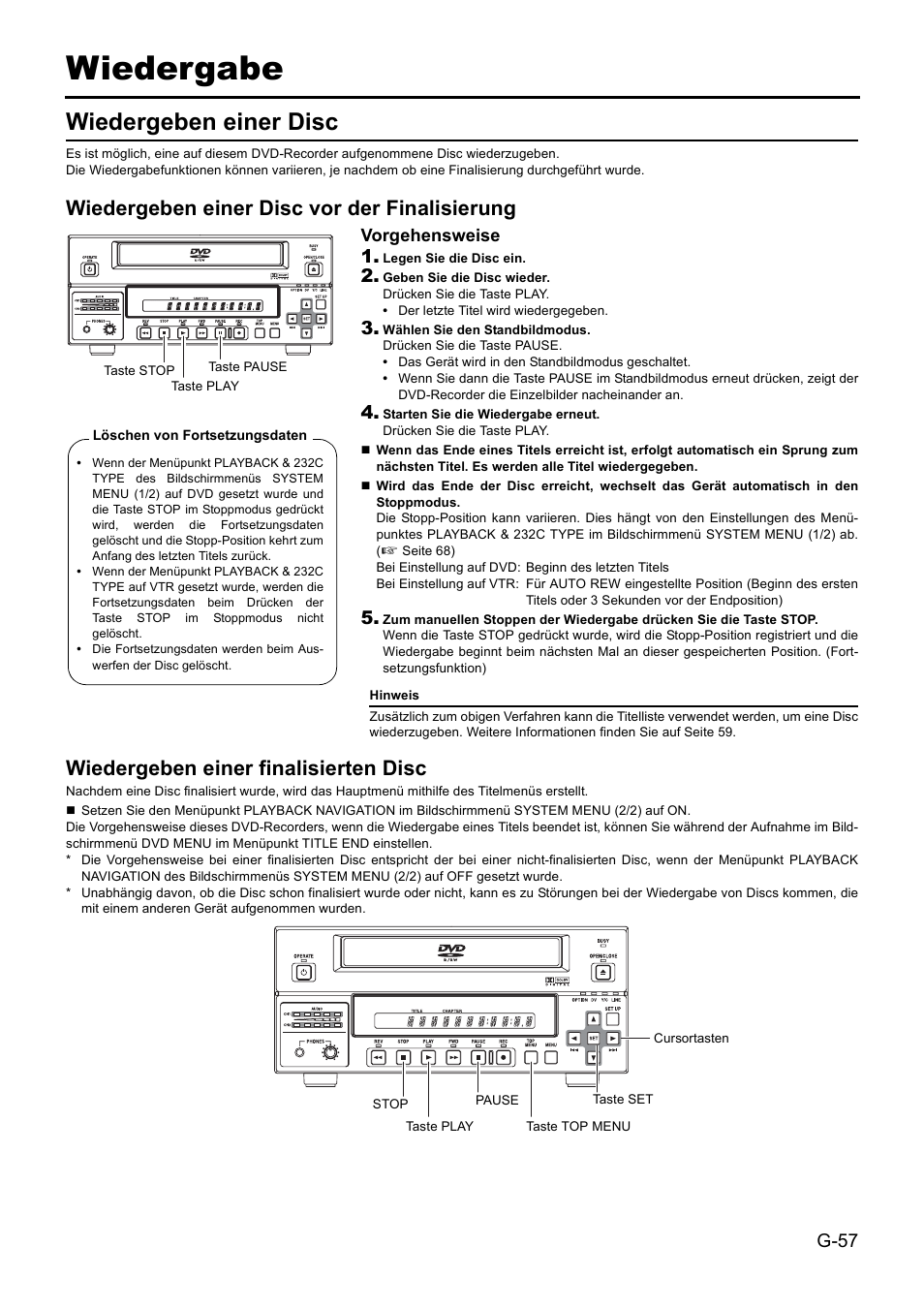 Wiedergabe, Wiedergeben einer disc | JVC BD-X201MS User Manual | Page 140 / 498