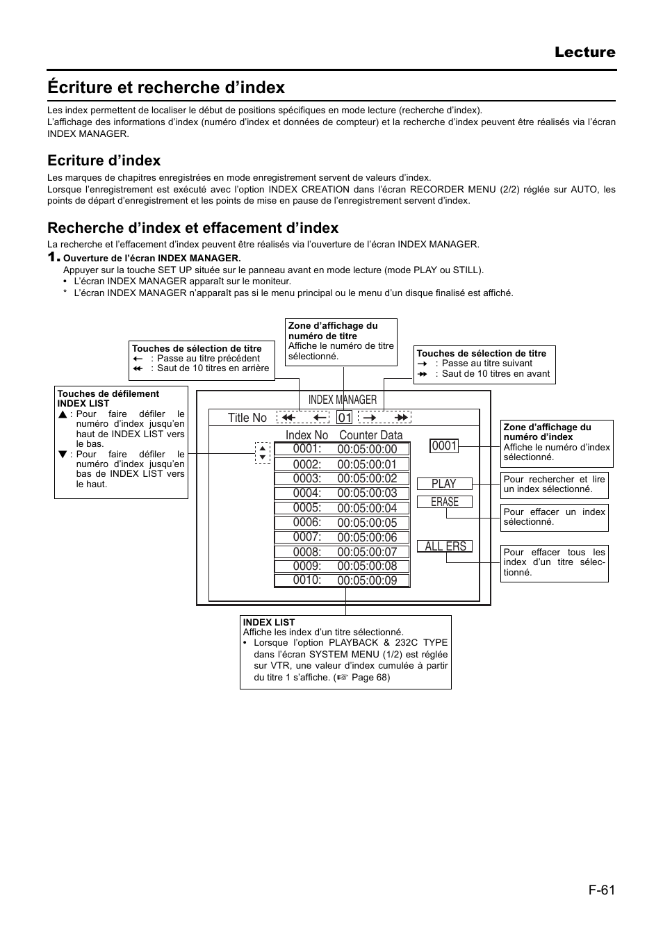 Écriture et recherche d’index | JVC BD-X201MS User Manual | Page 227 / 498