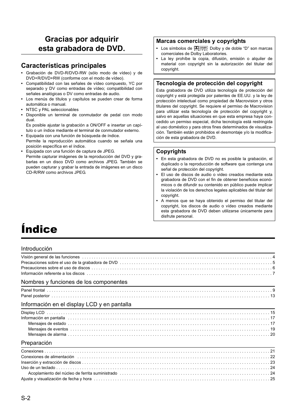 Índice, Gracias por adquirir esta grabadora de dvd | JVC BD-X201MS User Manual | Page 251 / 498