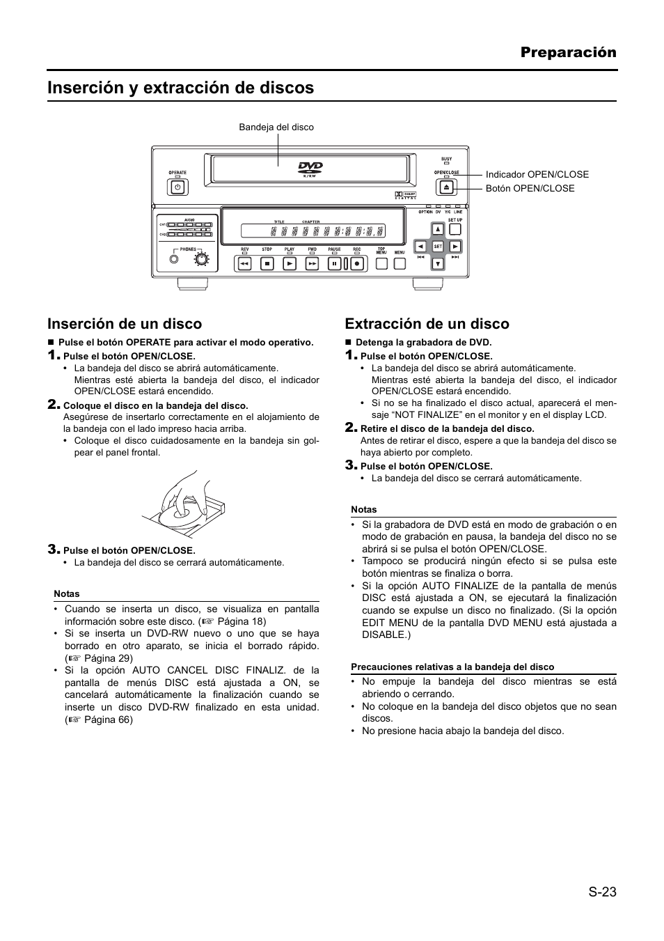 Inserción y extracción de discos | JVC BD-X201MS User Manual | Page 272 / 498