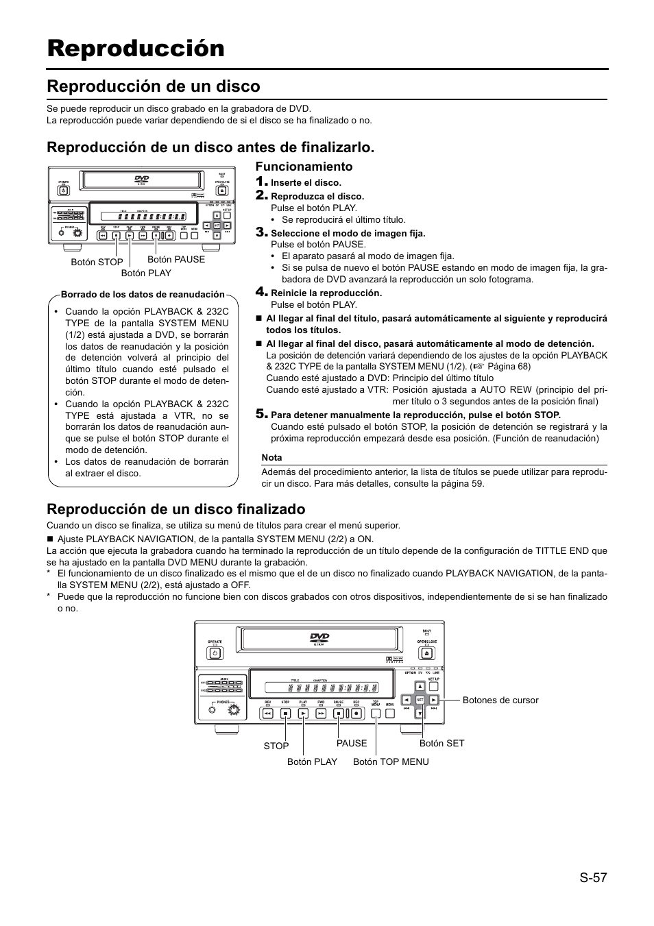 Reproducción, Reproducción de un disco | JVC BD-X201MS User Manual | Page 306 / 498