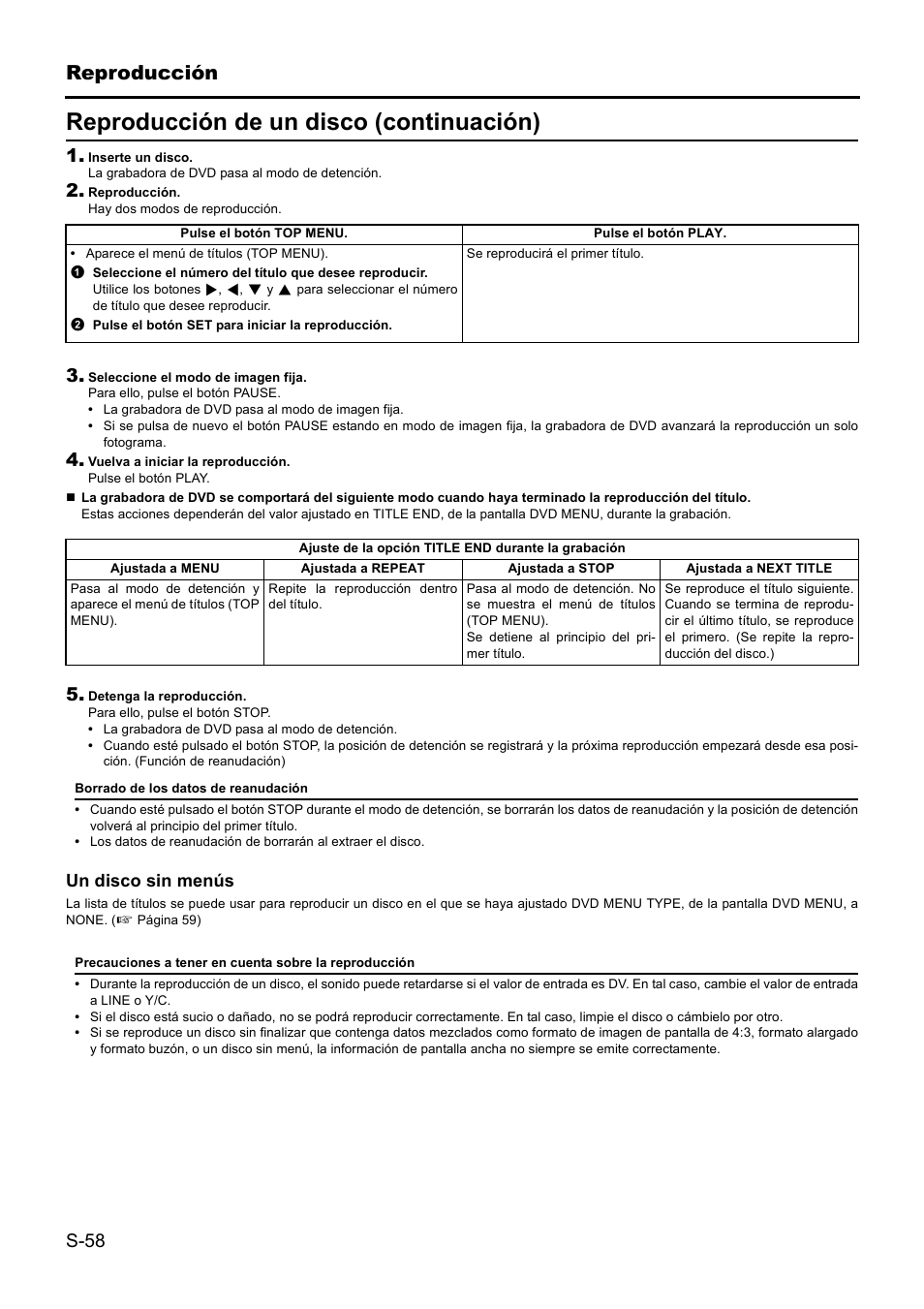 Reproducción de un disco (continuación) | JVC BD-X201MS User Manual | Page 307 / 498