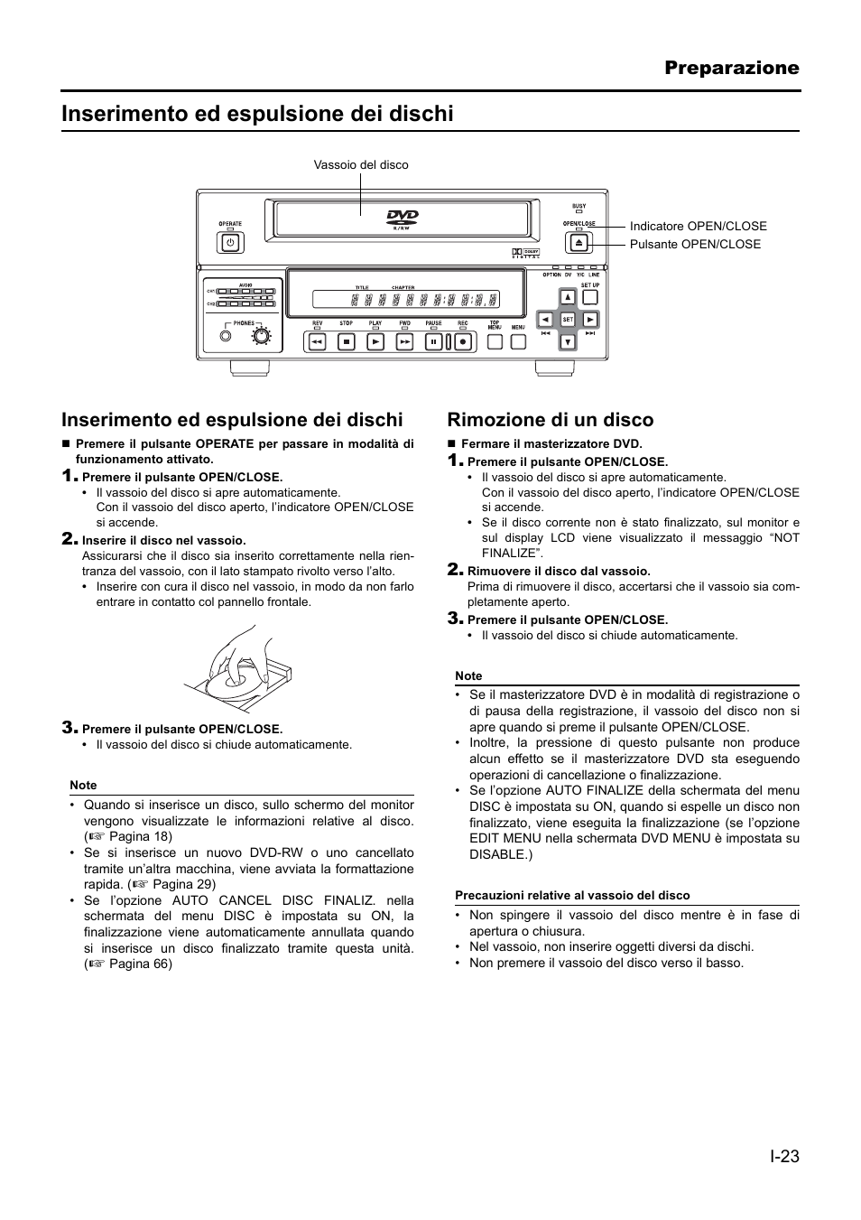 Inserimento ed espulsione dei dischi | JVC BD-X201MS User Manual | Page 355 / 498