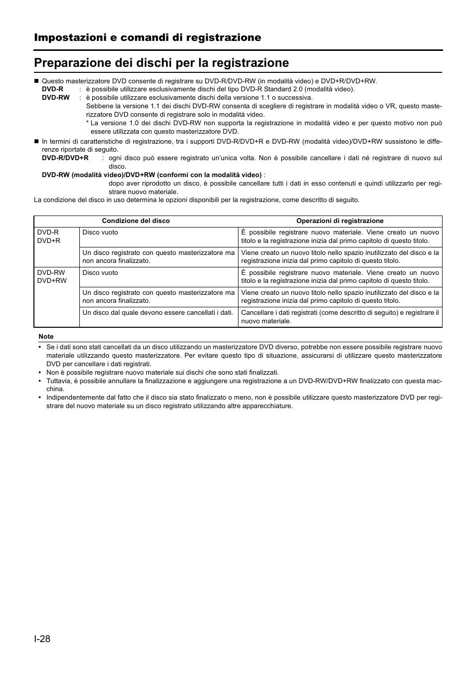 Preparazione dei dischi per la registrazione, Impostazioni e comandi di registrazione | JVC BD-X201MS User Manual | Page 360 / 498