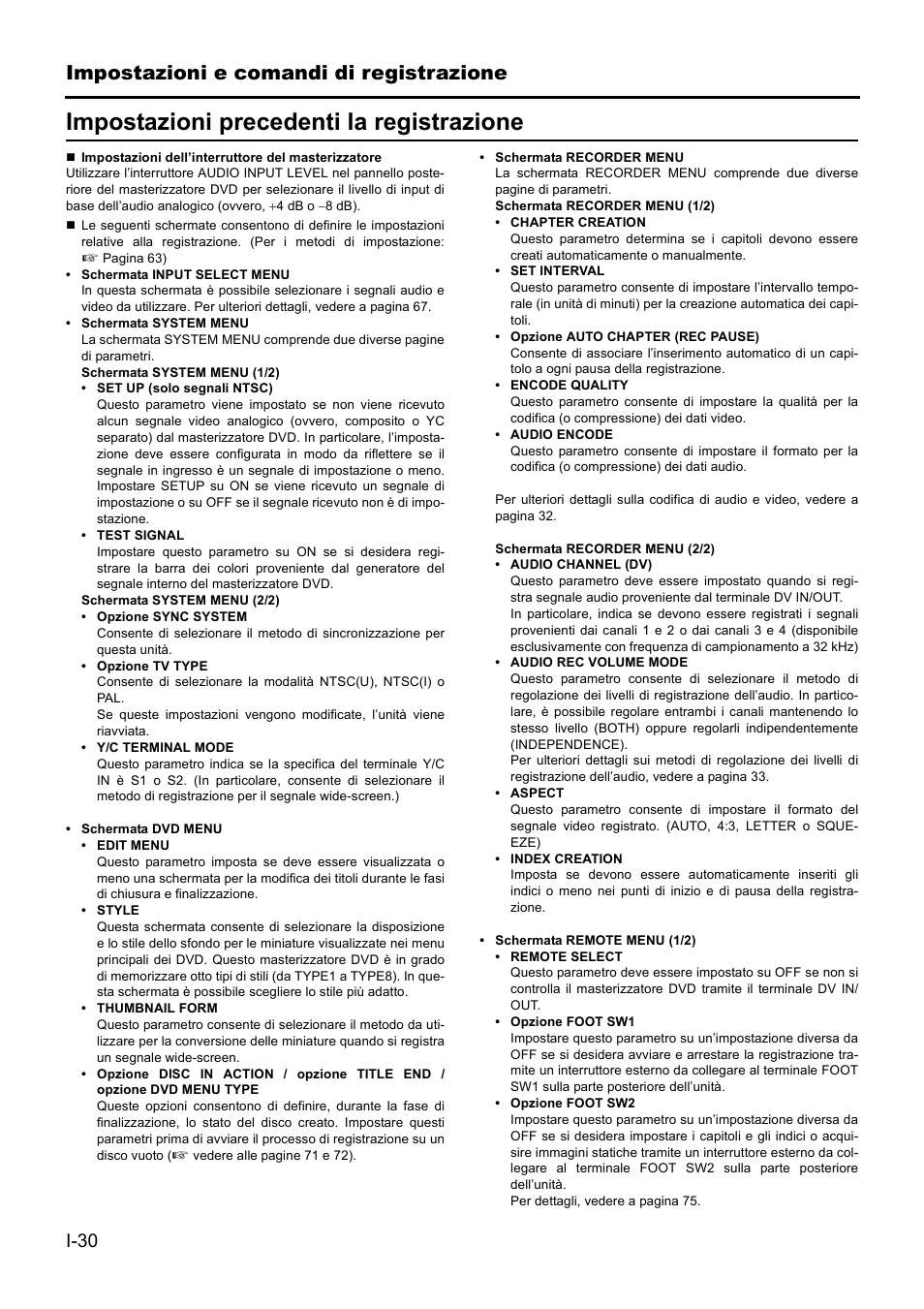 Impostazioni precedenti la registrazione, Impostazioni e comandi di registrazione | JVC BD-X201MS User Manual | Page 362 / 498