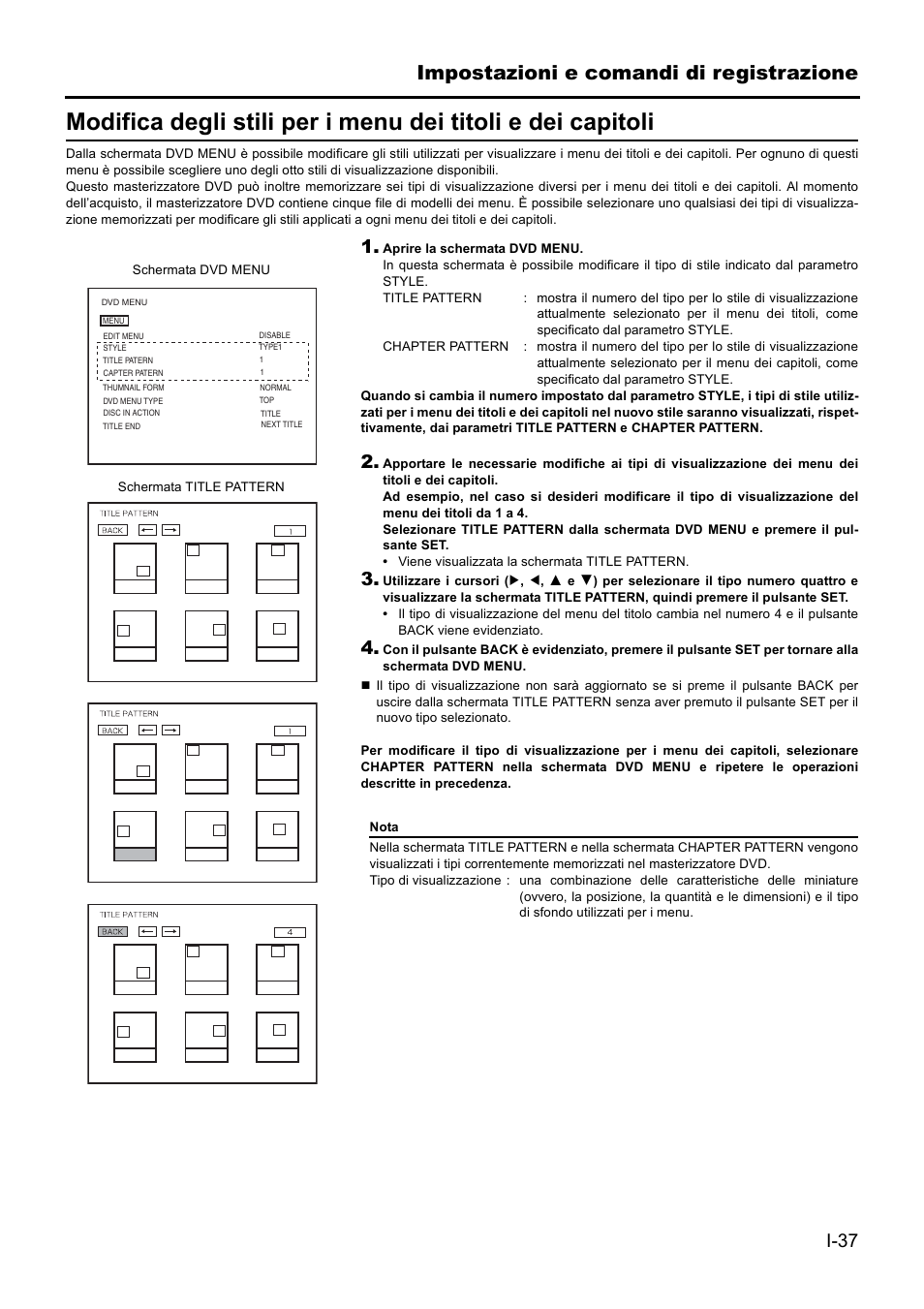 Impostazioni e comandi di registrazione | JVC BD-X201MS User Manual | Page 369 / 498
