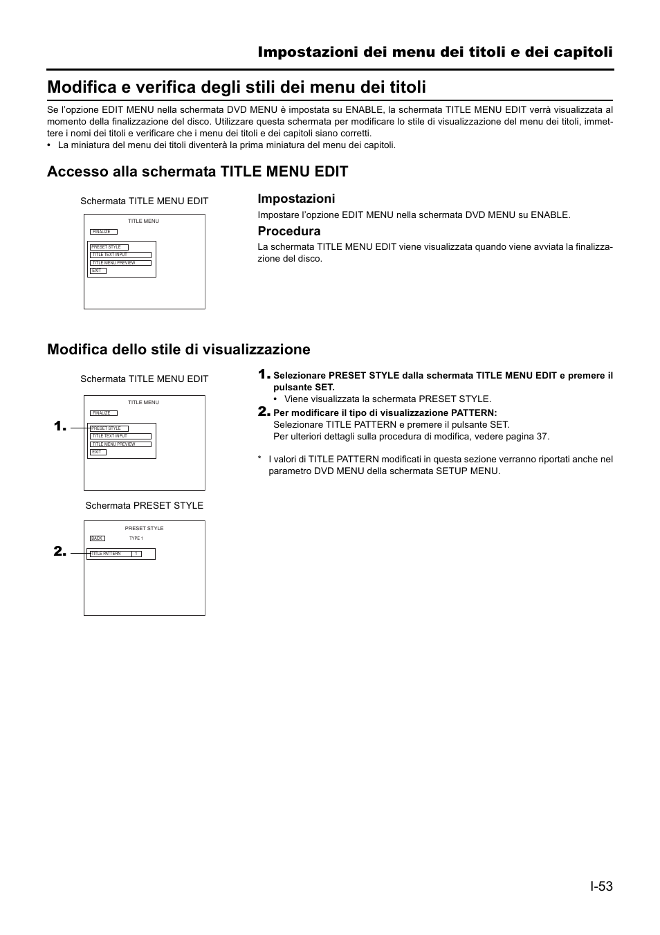 Impostazioni dei menu dei titoli e dei capitoli | JVC BD-X201MS User Manual | Page 385 / 498