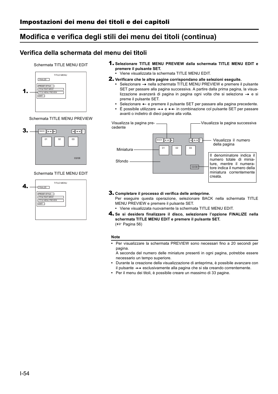 Impostazioni dei menu dei titoli e dei capitoli, Verifica della schermata del menu dei titoli | JVC BD-X201MS User Manual | Page 386 / 498