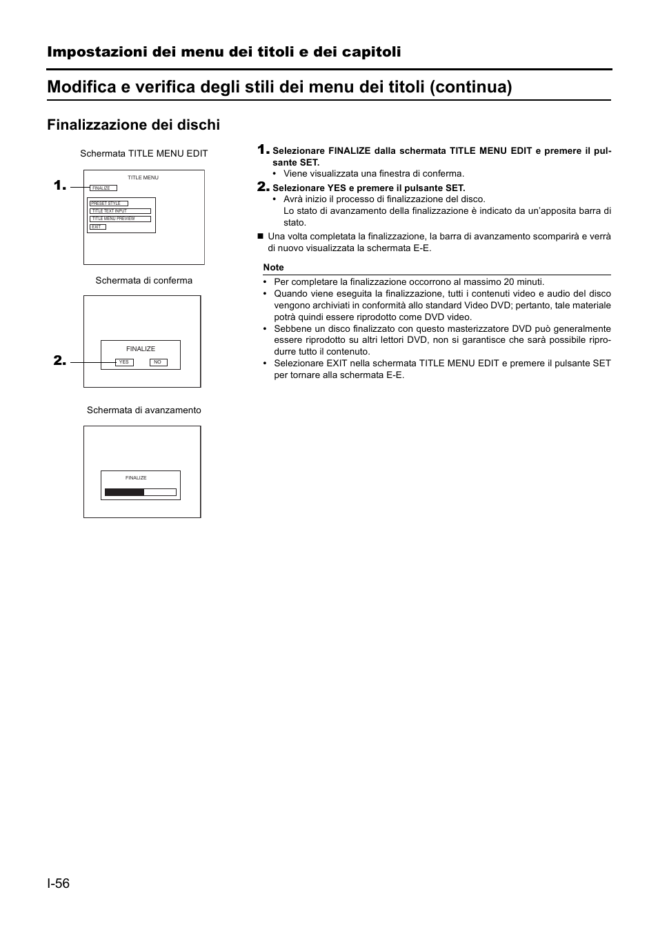 Impostazioni dei menu dei titoli e dei capitoli, Finalizzazione dei dischi | JVC BD-X201MS User Manual | Page 388 / 498