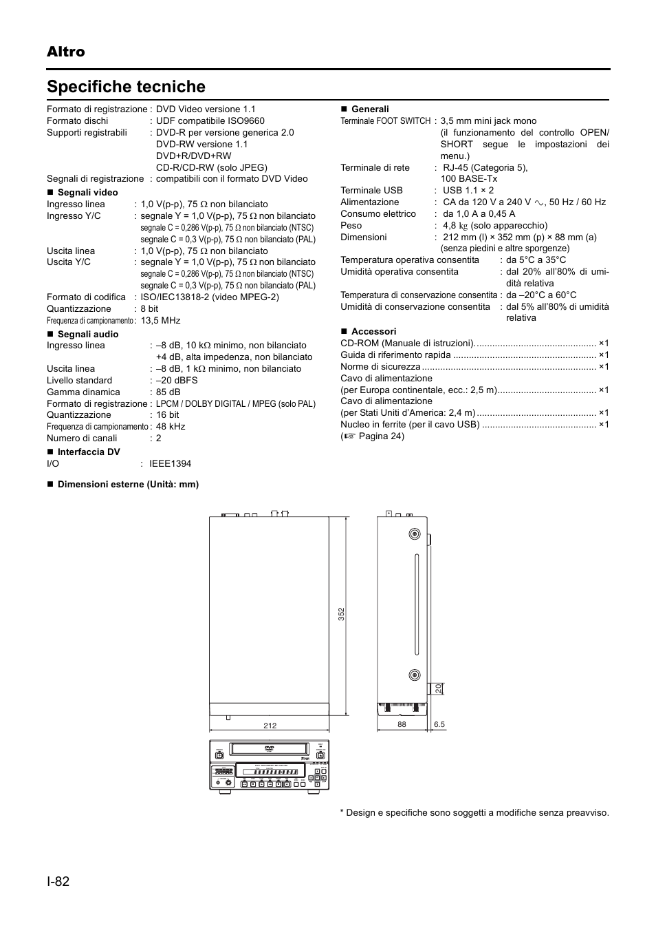 Sd sp 3 sd sp 3, Specifiche tecniche | JVC BD-X201MS User Manual | Page 414 / 498