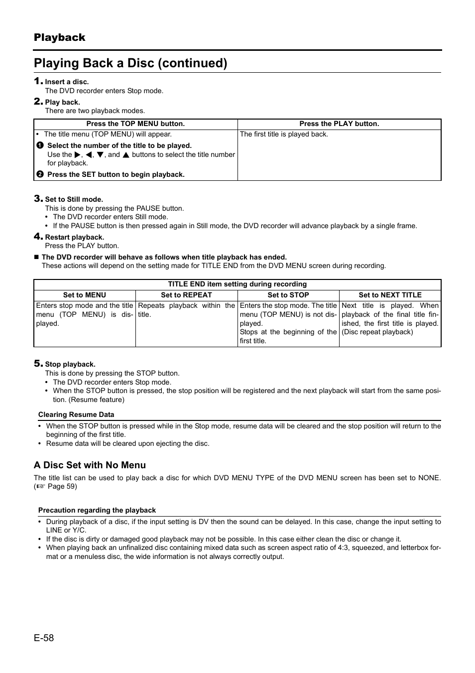 Playing back a disc (continued) | JVC BD-X201MS User Manual | Page 58 / 498