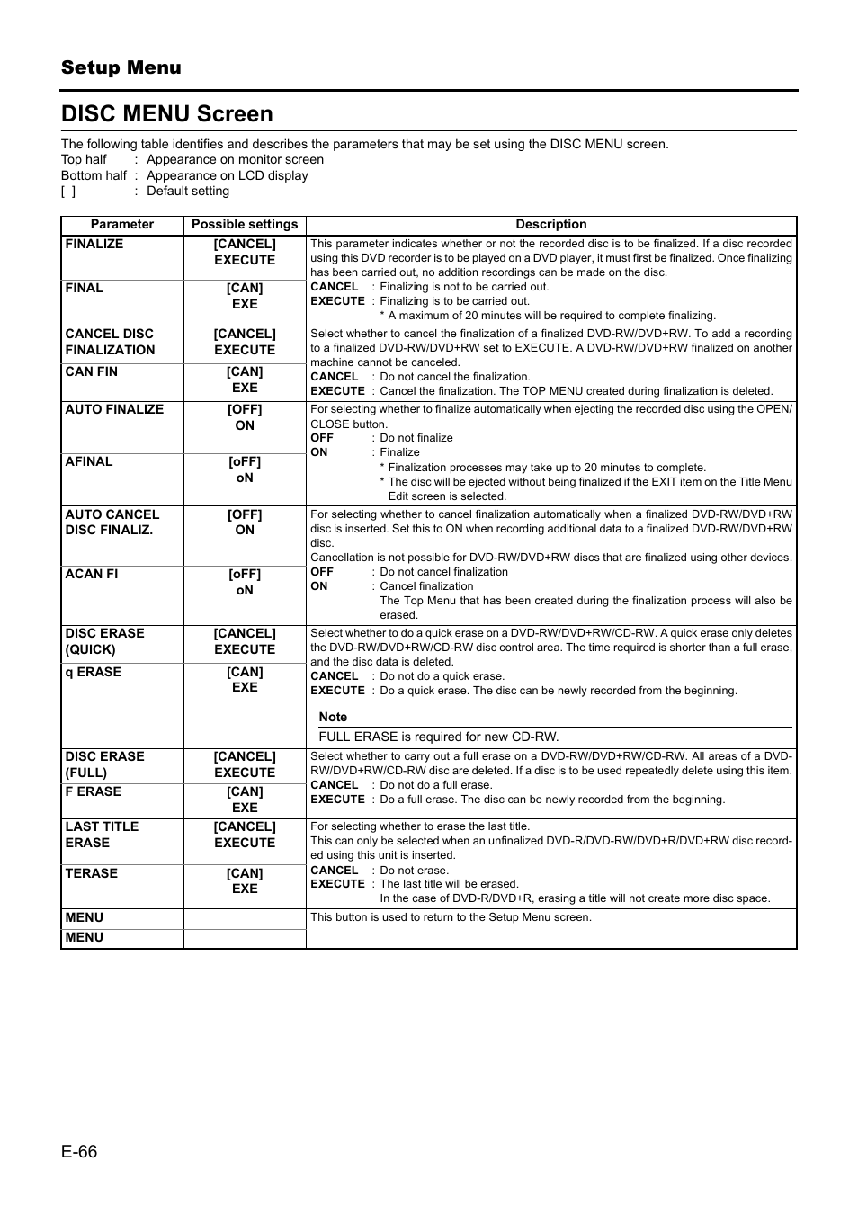 Disc menu screen | JVC BD-X201MS User Manual | Page 66 / 498