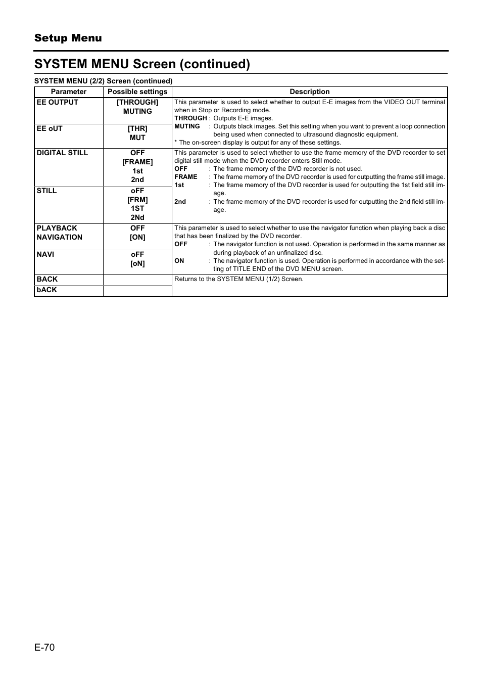 System menu screen (continued) | JVC BD-X201MS User Manual | Page 70 / 498