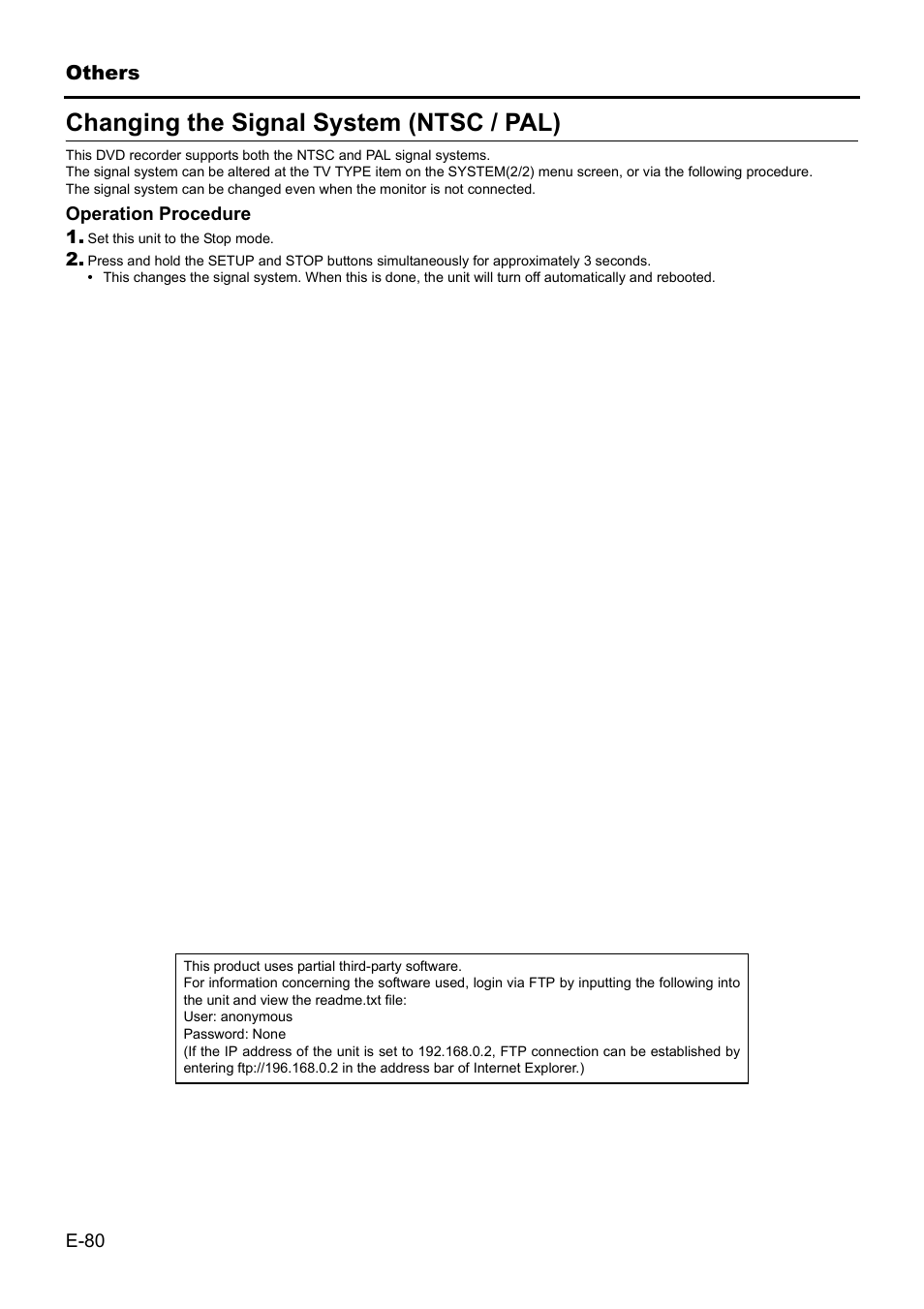 Changing the signal system (ntsc / pal) | JVC BD-X201MS User Manual | Page 80 / 498