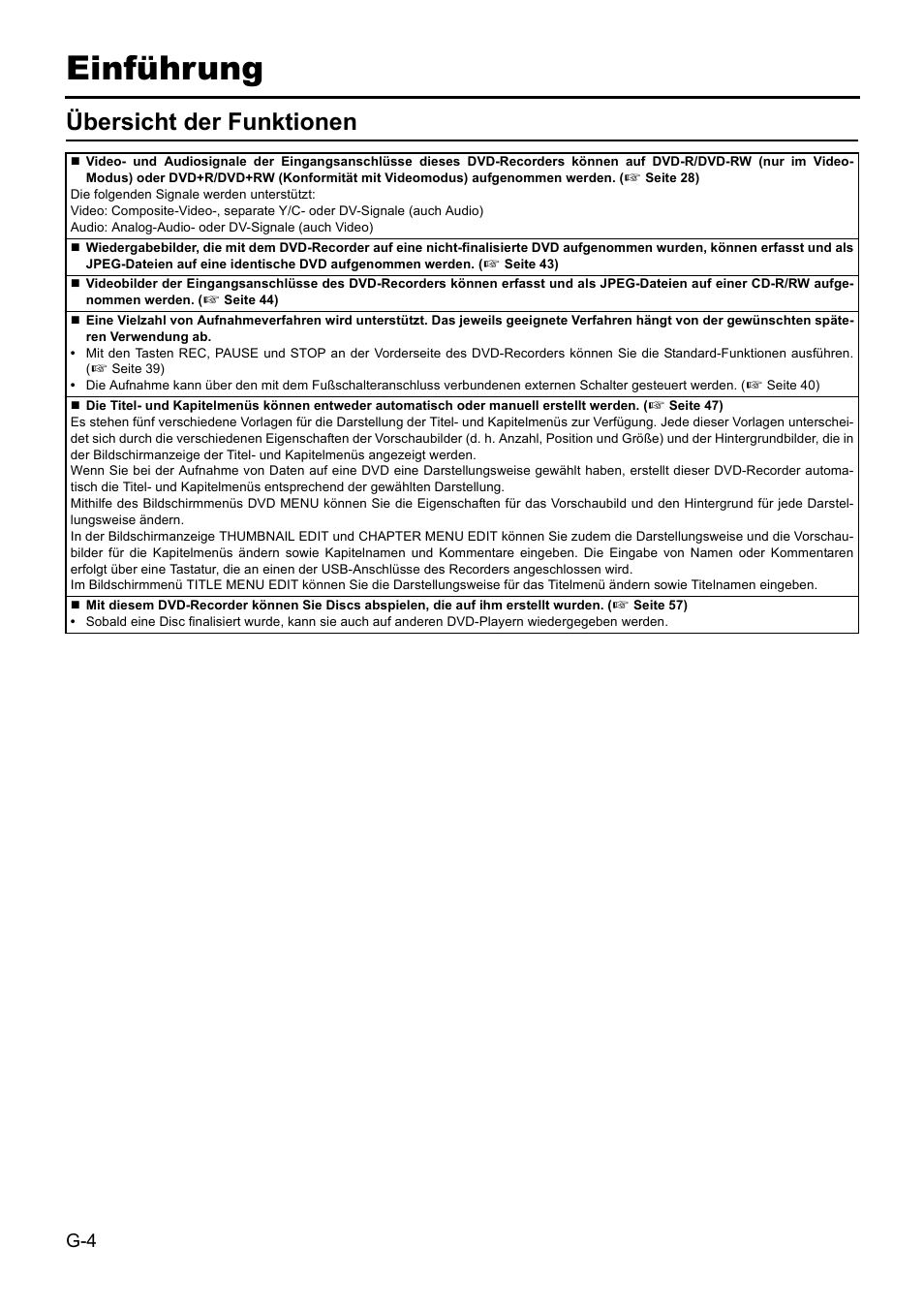 Einführung, Übersicht der funktionen | JVC BD-X201MS User Manual | Page 87 / 498